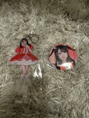 코코하나 리리 iLiFE! 아크릴 키링 & 캔 배지 2개 세트