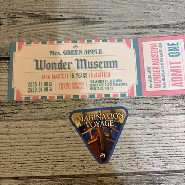 Mrs. GREEN APPLE Wonder Museum 입장권 스티커