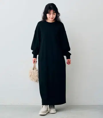 [ 새상품 ] 리브인컴포트 사토 시오리 씨 콜라보 쭈리 원피스 블랙 LT