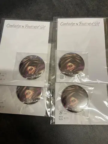 가치액터 자바 엽서 캔뱃지 복권 메이트 4종 세트