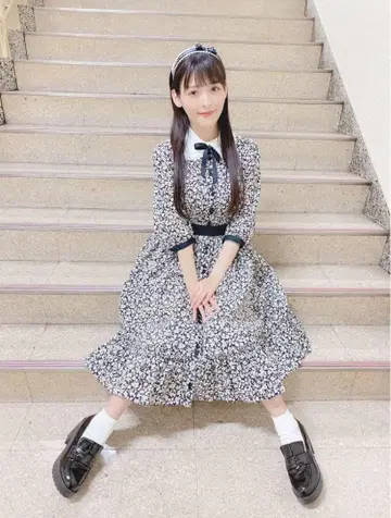 Innocent World 페 드 플뢰르 원피스 블랙