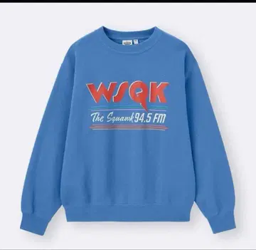 WSQK The Squawk 94.5 FM 맨투맨 XL 파랑