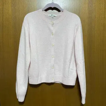 UNIQLO C 라이트 핑크 캐시미어 가디건