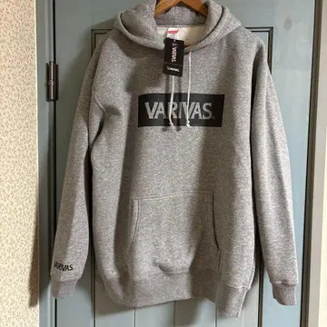 VARIVAS BOX 로고 풀오버 후드티 LL(XL) 그레이