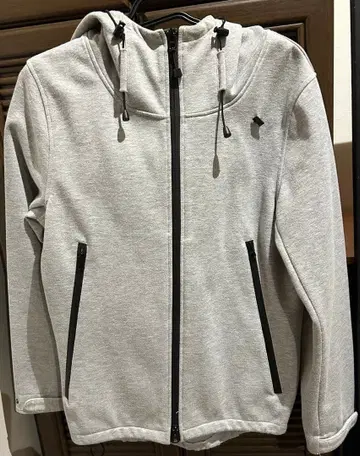 그레이 풀 집업 후드티