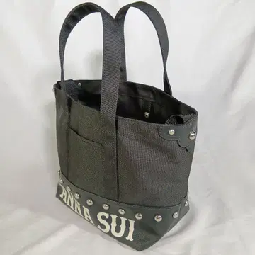 [ 인기 ] 안나수이 2way 토트백 로고 블랙 스터드 레어 디자인