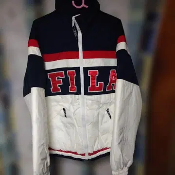 FILA 나일론 자켓 네이비/화이트/레드