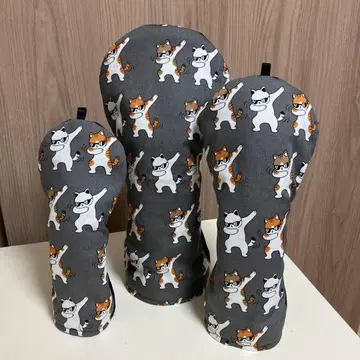 핸드메이드 드라이버용 골프헤드커버 3개 세트