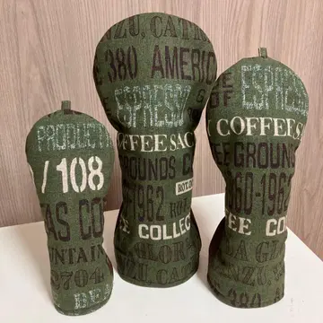 핸드메이드 드라이버용 골프헤드커버 3개 세트 두꺼운 원단