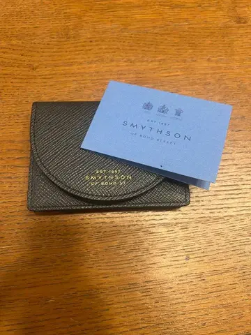 SMYTHSON 블랙 명함지갑