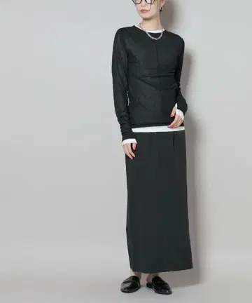 나노 유니버스 스커트 블랙