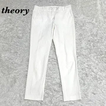 [새상품급] theory 코튼 슬랙스 테이퍼드 2 화이트
