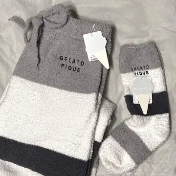 GELATO PIQUE 룸웨어 복슬복슬 팬츠 & 양말 세트 미사용품