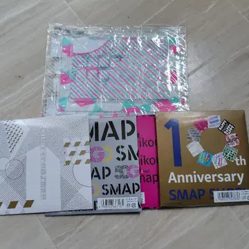 [ 새상품 미개봉 ] SMAP 파우치 3종 세트 & CD 4장