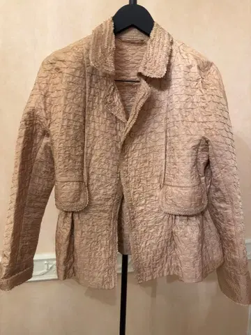 ermanno scervino 베이지 주름 가공 자켓