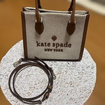 케이트 스페이드 토트백 베이지/브라운