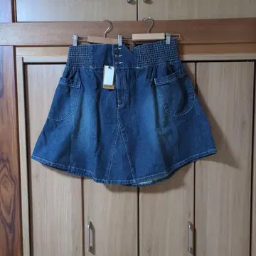 새상품 골드재팬 데님 스커트 6L