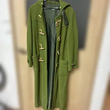 C MARCHER 롱 더플 코트 옐로우 그린