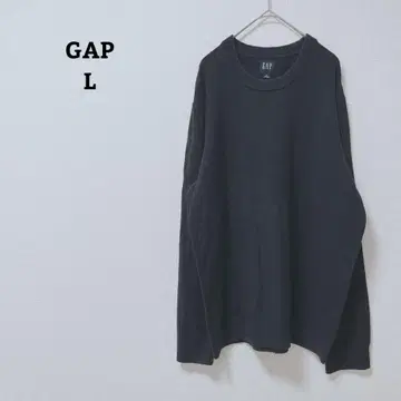 갭 니트 스웨터 심플 젠더리스 루즈핏 면 혼방 L