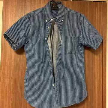 BLUE/BLUE 반팔 셔츠 스트라이프