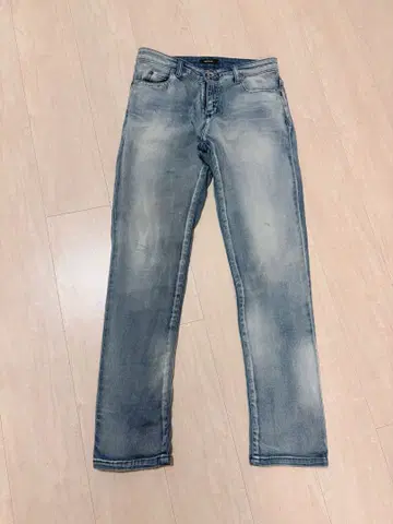 DRESS SLAVE 데님 드레스 레이브 34 사이즈 라이트 블루