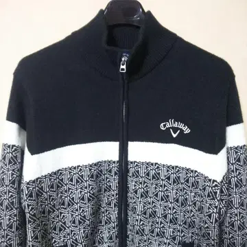 Callaway 캘러웨이 안감 부착 풀 집업 니트