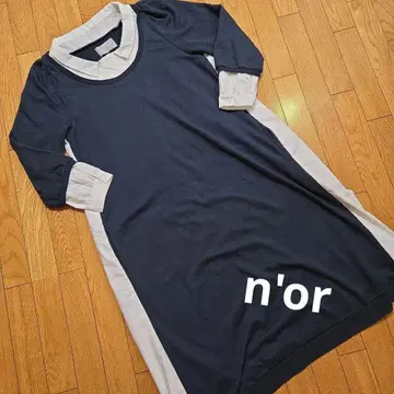 누아르 n'or 롱 원피스 일체형 원피스 캐주얼 원피스