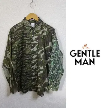 무료배송 익명 MISTERGENTLEMAN 미스터 젠틀맨 카모플라쥬 셔츠