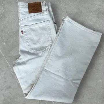 미사용 Levi's Premium 화이트 데님 청바지 W25