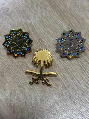 레어 ] 오사카 만박 사우디아라비아 핀 배지 실버 골드