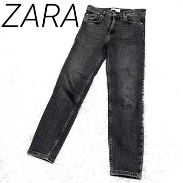 ZARA 여성용 다크 그레이 스키니 데님 S 사이즈 캐주얼