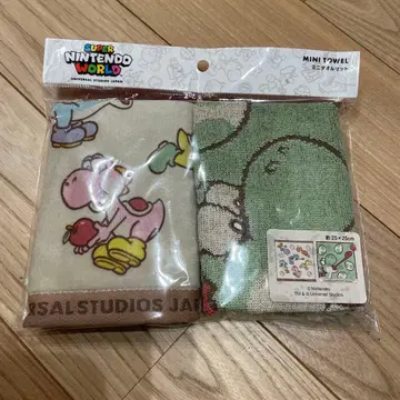 슈퍼 닌텐도 월드 요시 타월 25 x 25cm