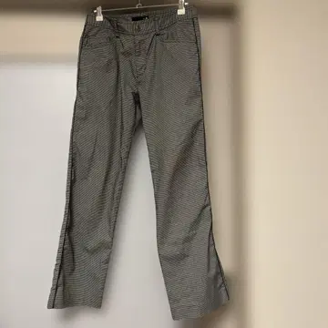 23구 골프 SPORT 체크 무늬 스트레이트 팬츠 M