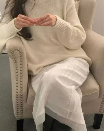 ounce 스커트 화이트 한국 여성용