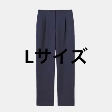 PLST 스쿠버 저지 테이퍼드 팬츠 네이비