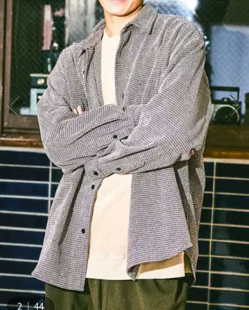 [ niko and - ] 워크 포켓 몰 셔츠 베이지 M 새상품