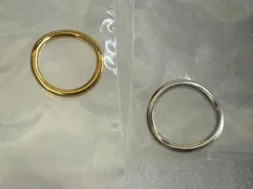 OX JEWELRY 실버 미니멀 핑키 링 2개