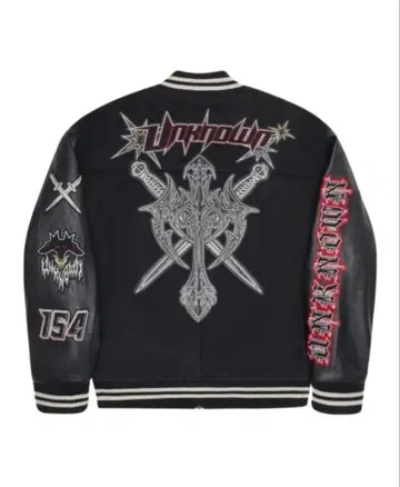 unkown london 바시티 자켓 M