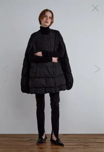 LE PHIL 퍼피 다운 케이프 블랙 size 0