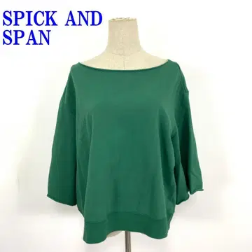 스픽 앤 스팬 7부 소매 맨투맨 그린 코튼 XS C4381