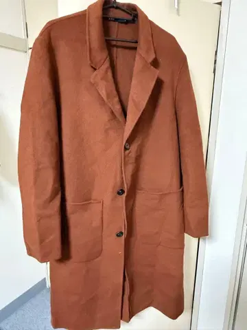 ZARA 브라운 체스터 코트 M 사이즈