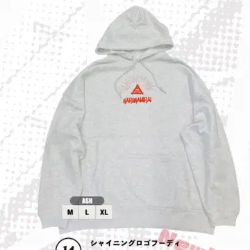 하루카미라이 후디 후드티 샤이닝 로고 후디