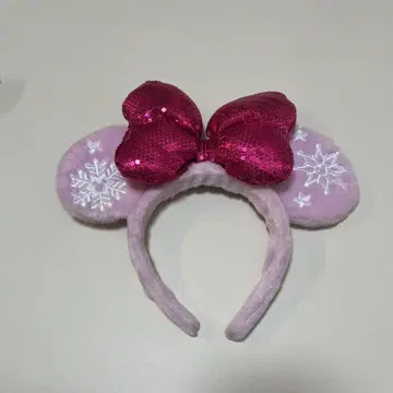 미키 귀 머리띠 스팽글 리본 크리스마스 2016