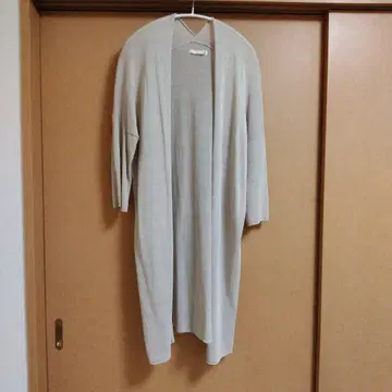 에붐에바 실크 롱 가디건