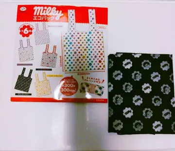 후지야 밀키 에코백 블랙 세트 메구로 렌