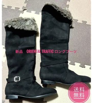 ORIENTAL TRAFFIC 롱 부츠 블랙