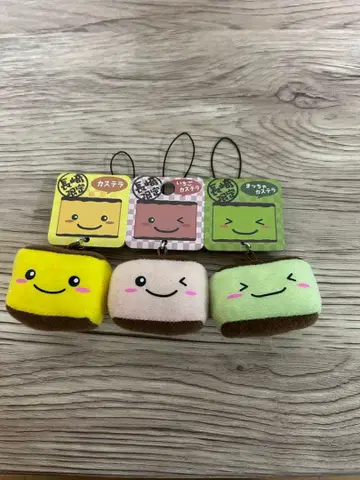 나가사키 카스테라 지역 마스코트 3개 스트랩