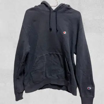 00s Champion 크롭 후드티 네이비