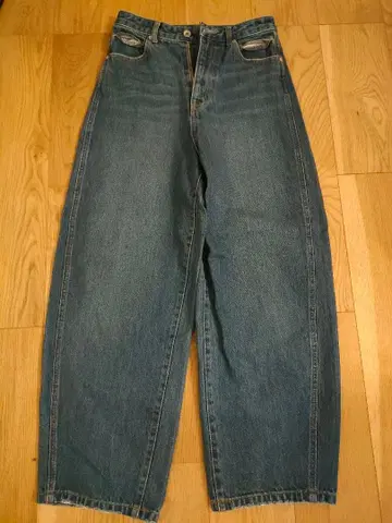 SHIPS 하이웨스트 와이드 팬츠 데님