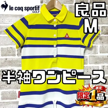 [팔로우 할인] 르꼬끄골프 여성용 반팔 원피스 M 사이즈 보더